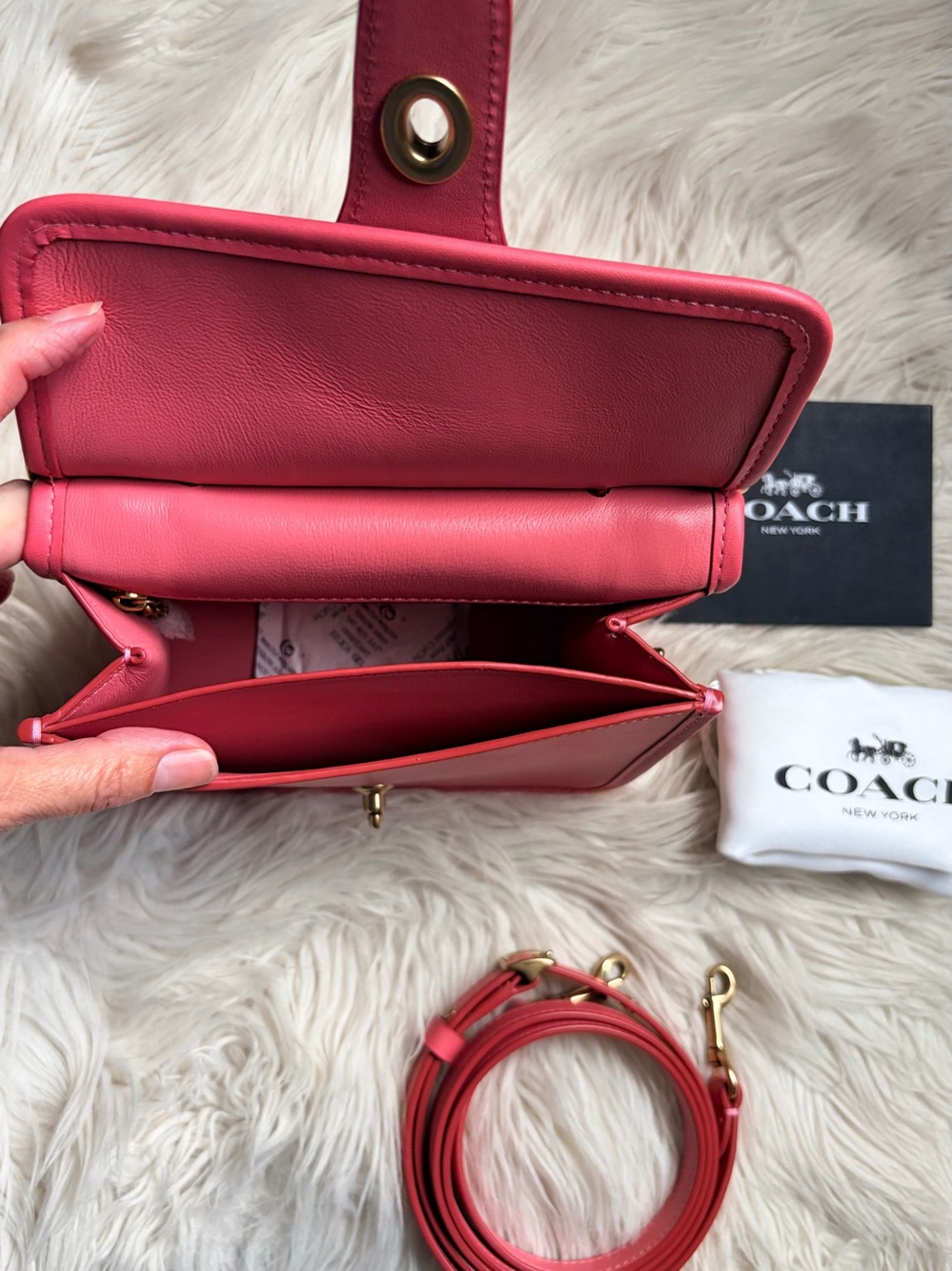 Coach Og Willis Top Handle 18 Taffy Glove Tanned Leather Final Markdown - Picture 12 of 17